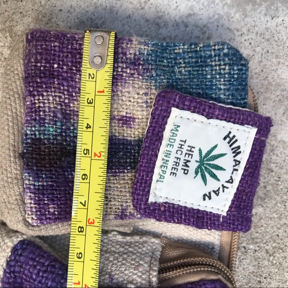 Himalayan Hemp Fanny Pack Multi Colored Lots Of Pockets - Picture 15 of 16
